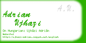 adrian ujhazi business card
