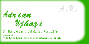 adrian ujhazi business card